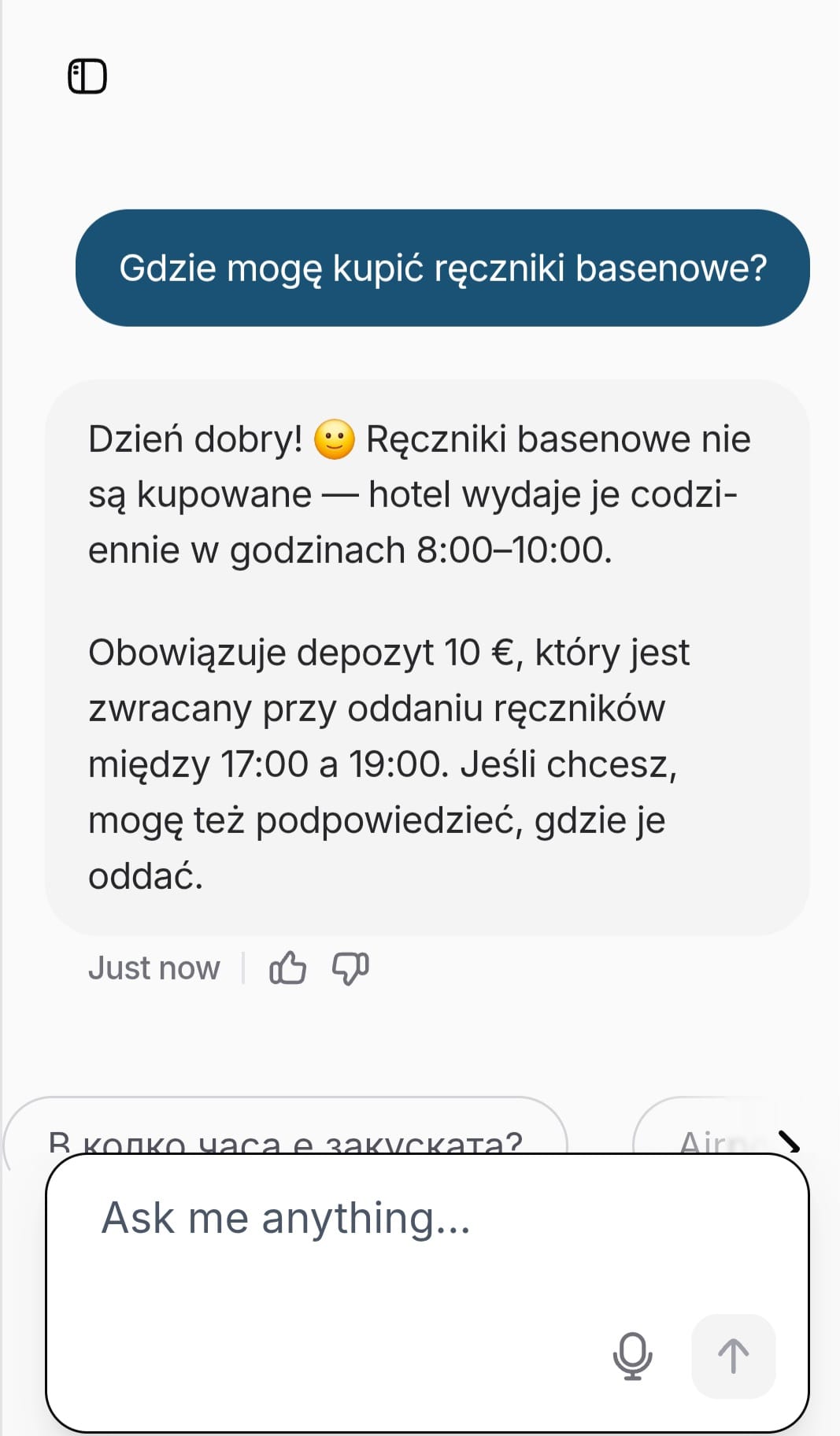 Демо разговор на полски език