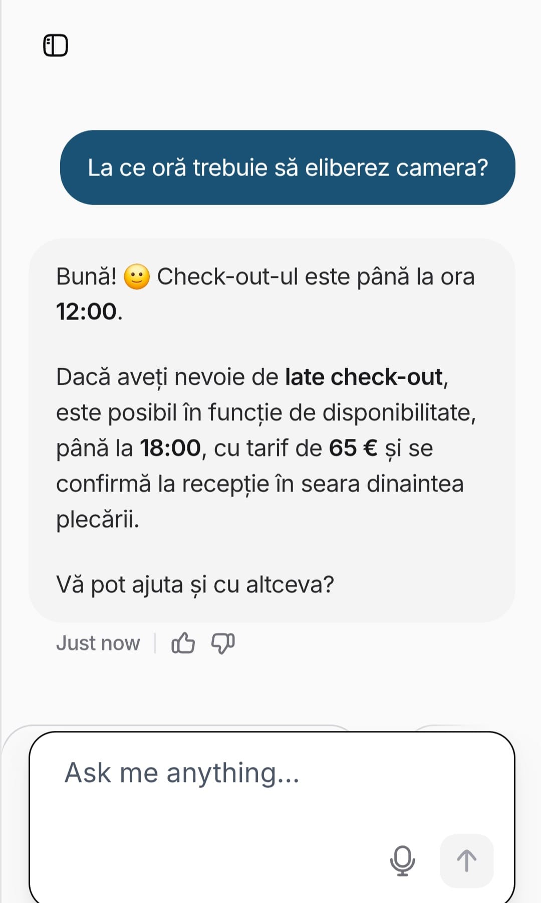 Демо разговор на румънски език